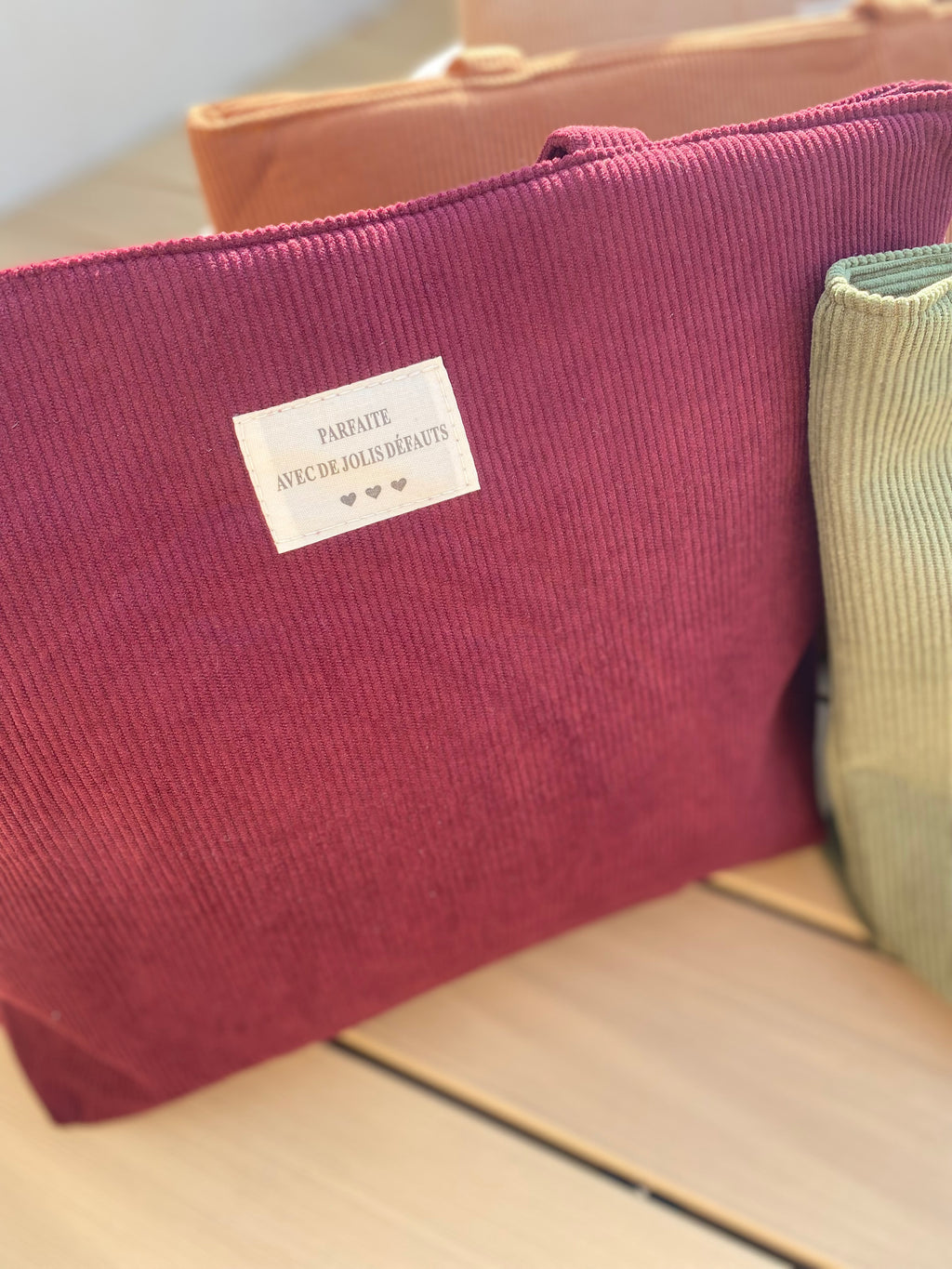 Tote Bag Velours Message