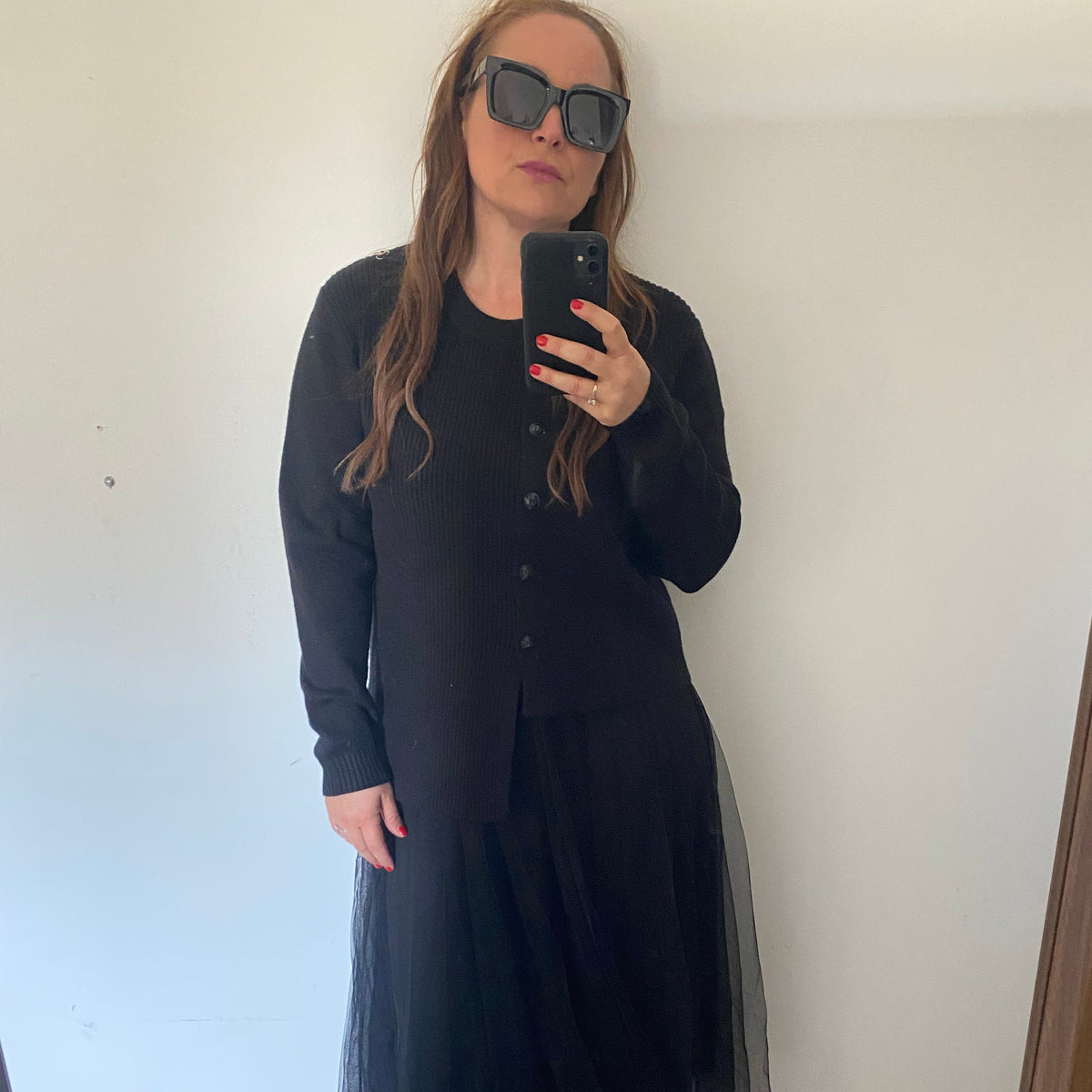 Robe Longue Tulle Noire