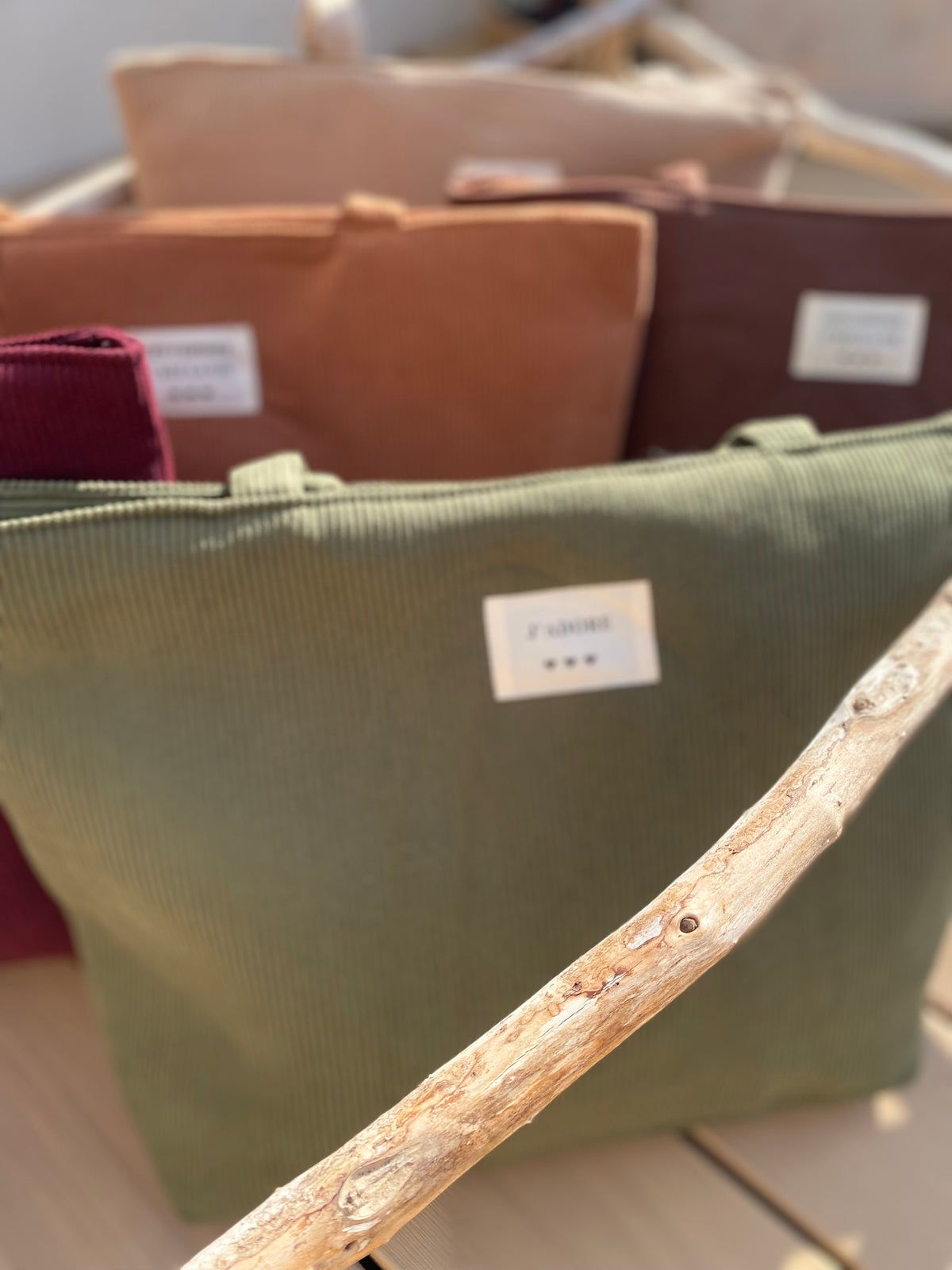 Tote Bag Velours Message