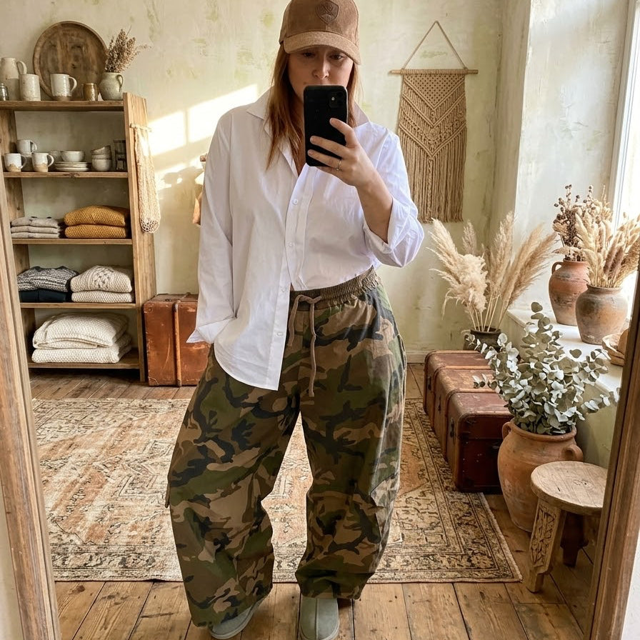 Pantalon cargo camouflage