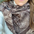 Foulard Paisley Marron C