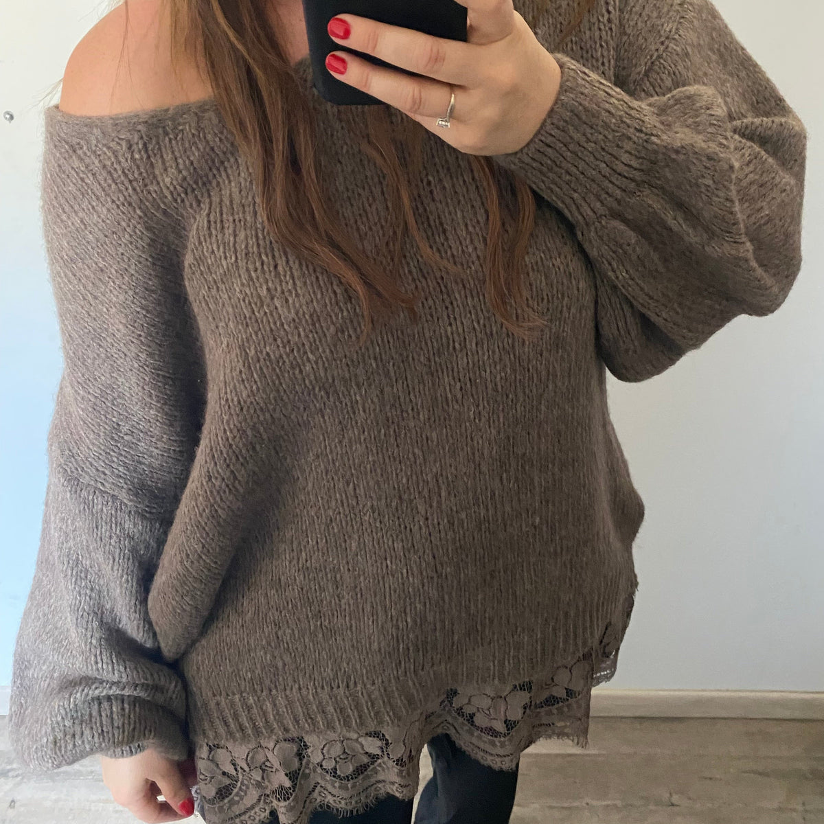 Pull Oversize Dentelle grande taille