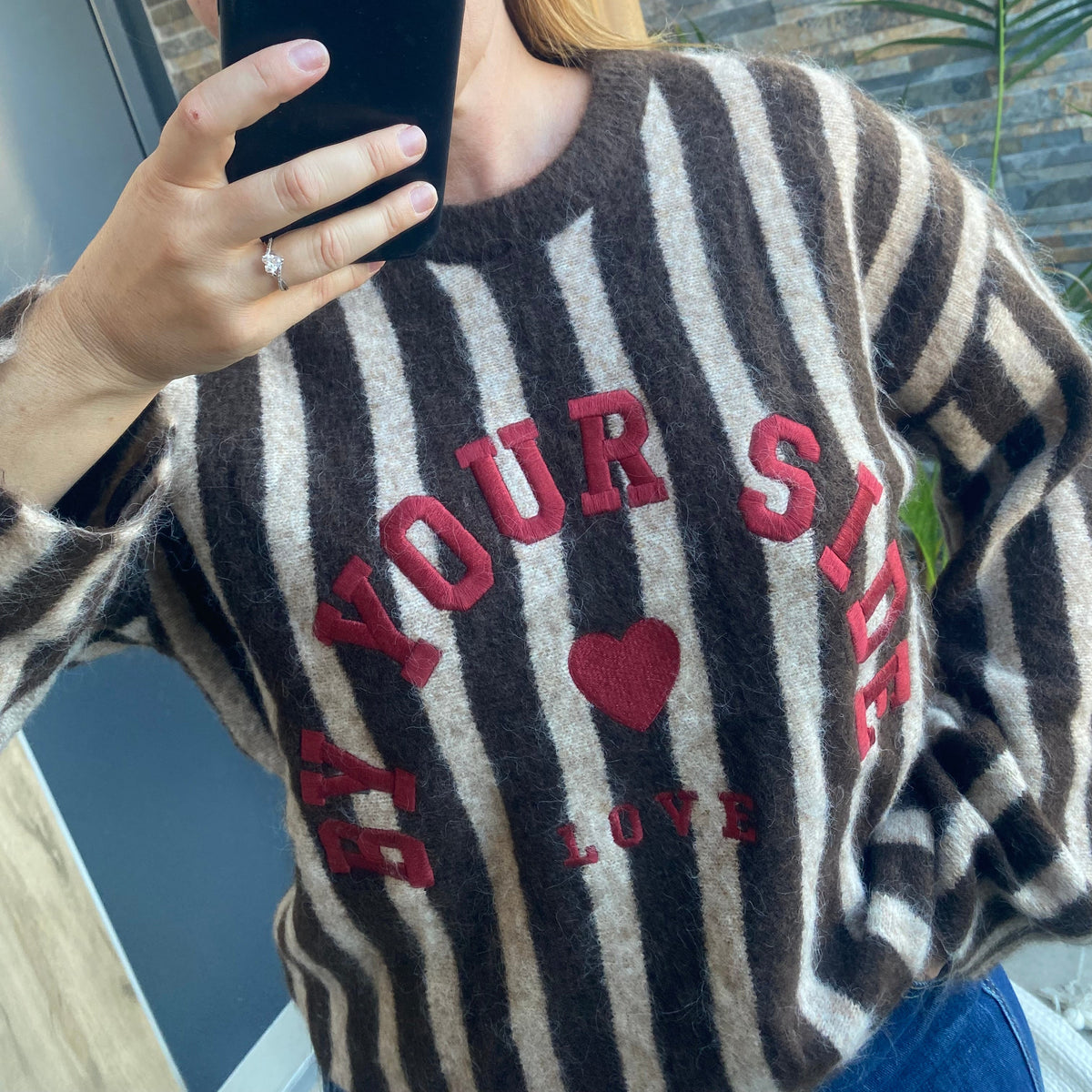 Pull Rayé
