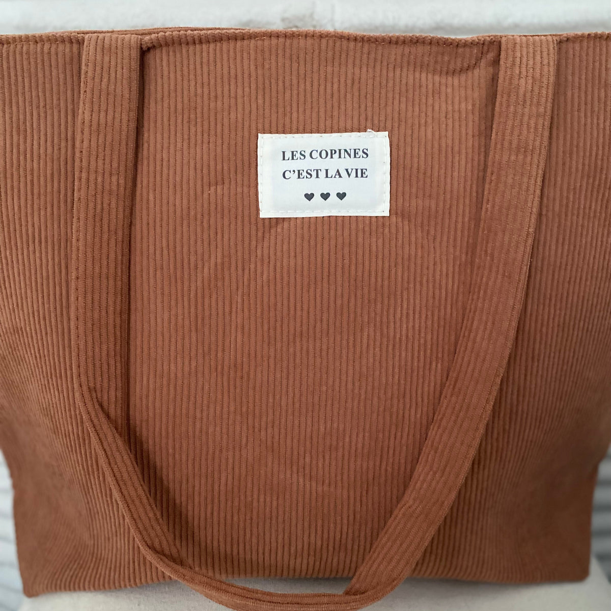 Tote Bag Velours Message