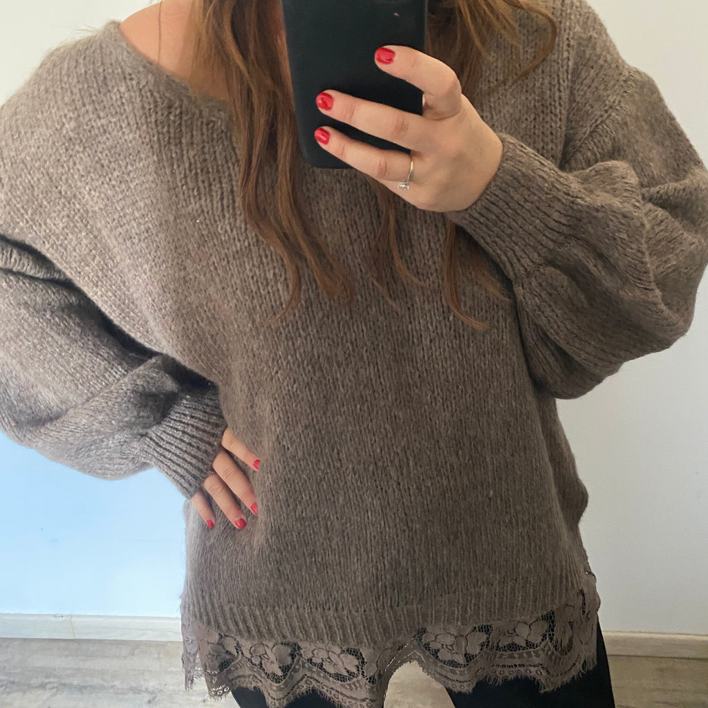 Pull Oversize Dentelle grande taille