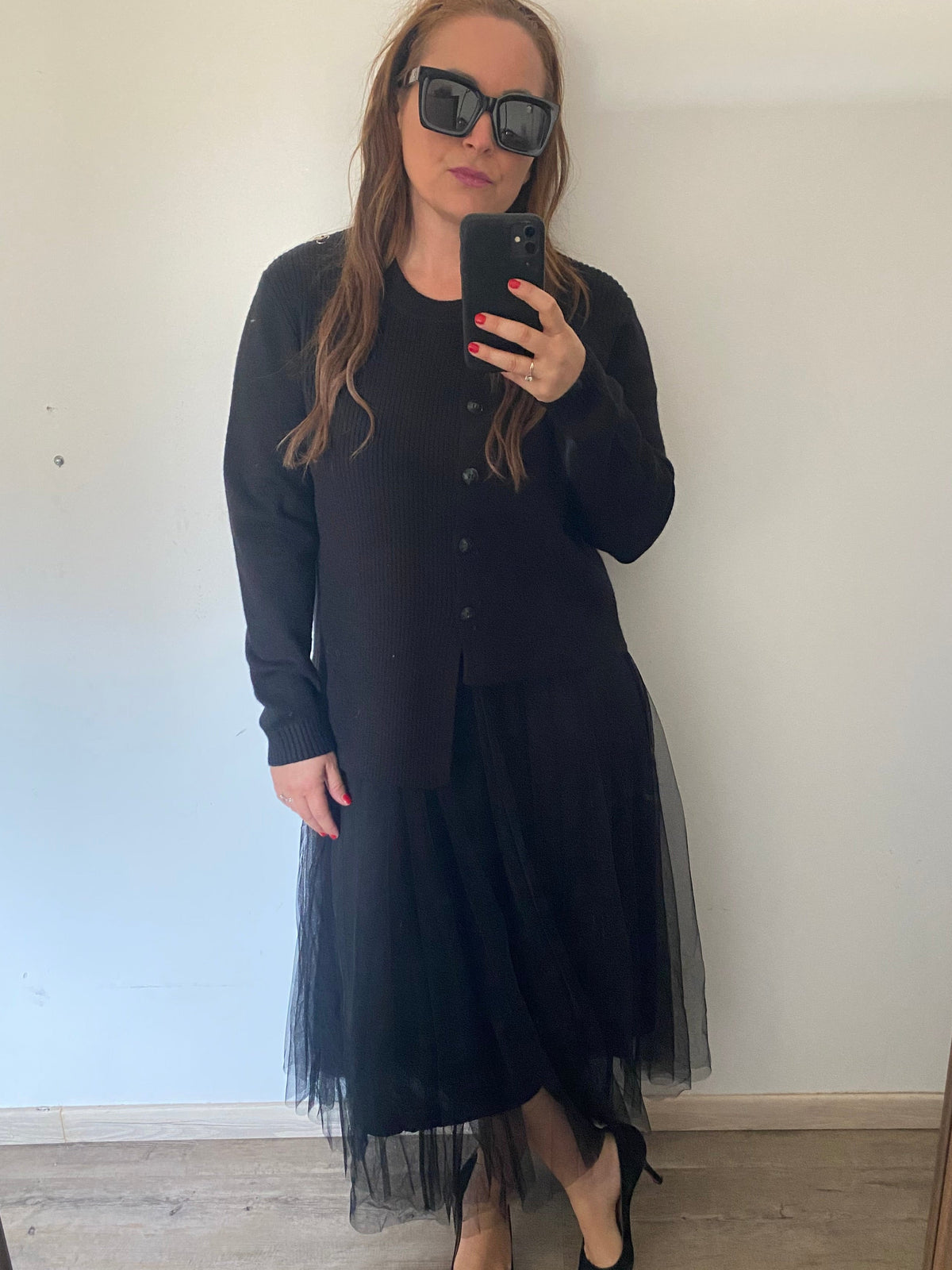 Robe Longue Tulle Noire