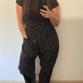 Pantalon Jogging Léopard marron