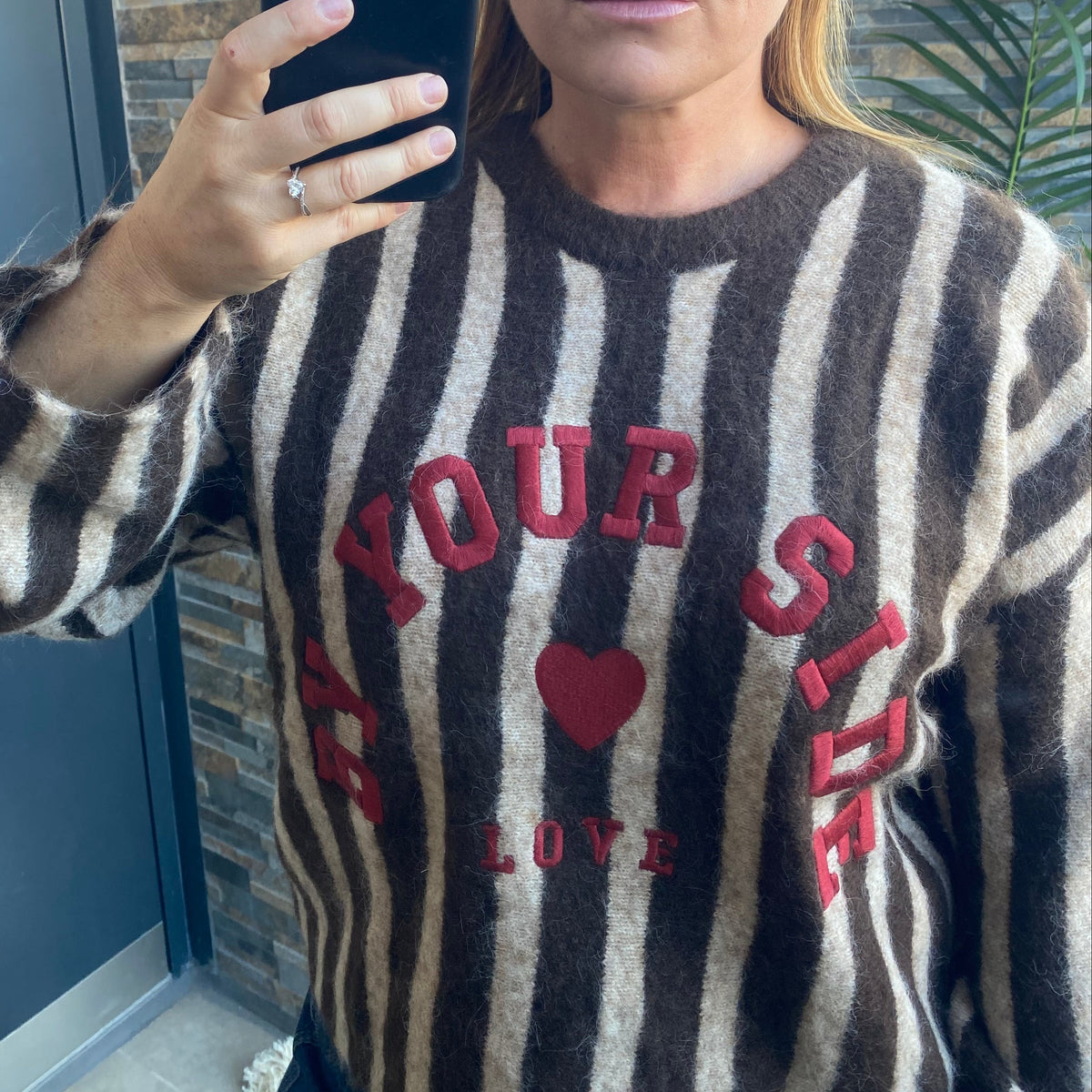 Pull Rayé