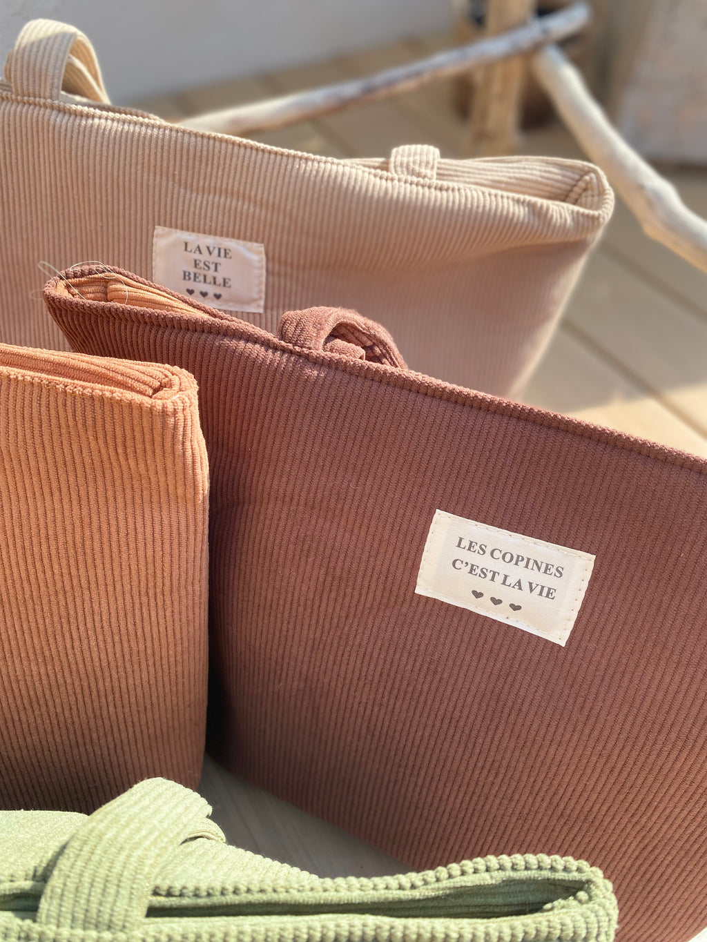 Tote Bag Velours Message